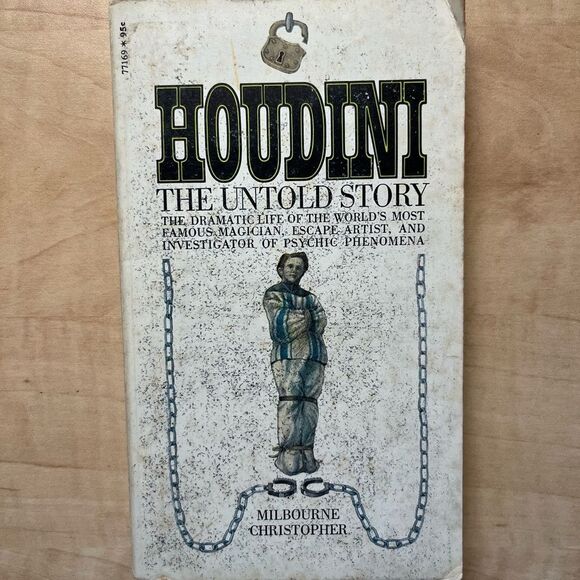 Houdini the untold story Biography by Milbourne Christopher - Picture 1 of 4